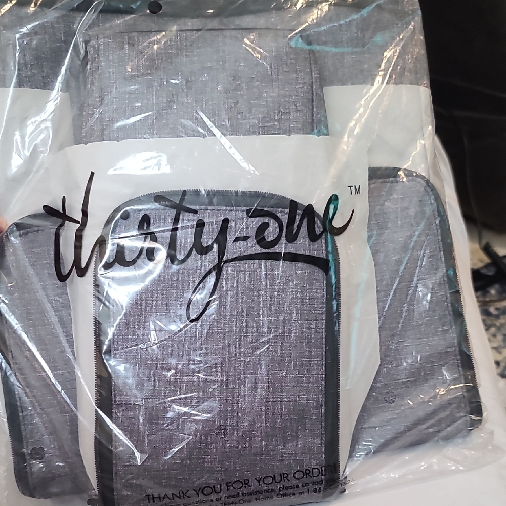 Thirty-One Gray Travel Bag